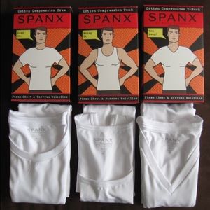 SPANX MENS Zoned Performance CREW neck LargE